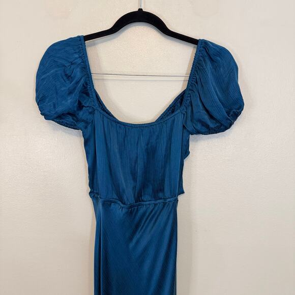 Verge Girl Au Revoir Dress Women 8 Blue Maxi Cut Out Formal Party Silky Wedding - Picture 8 of 11